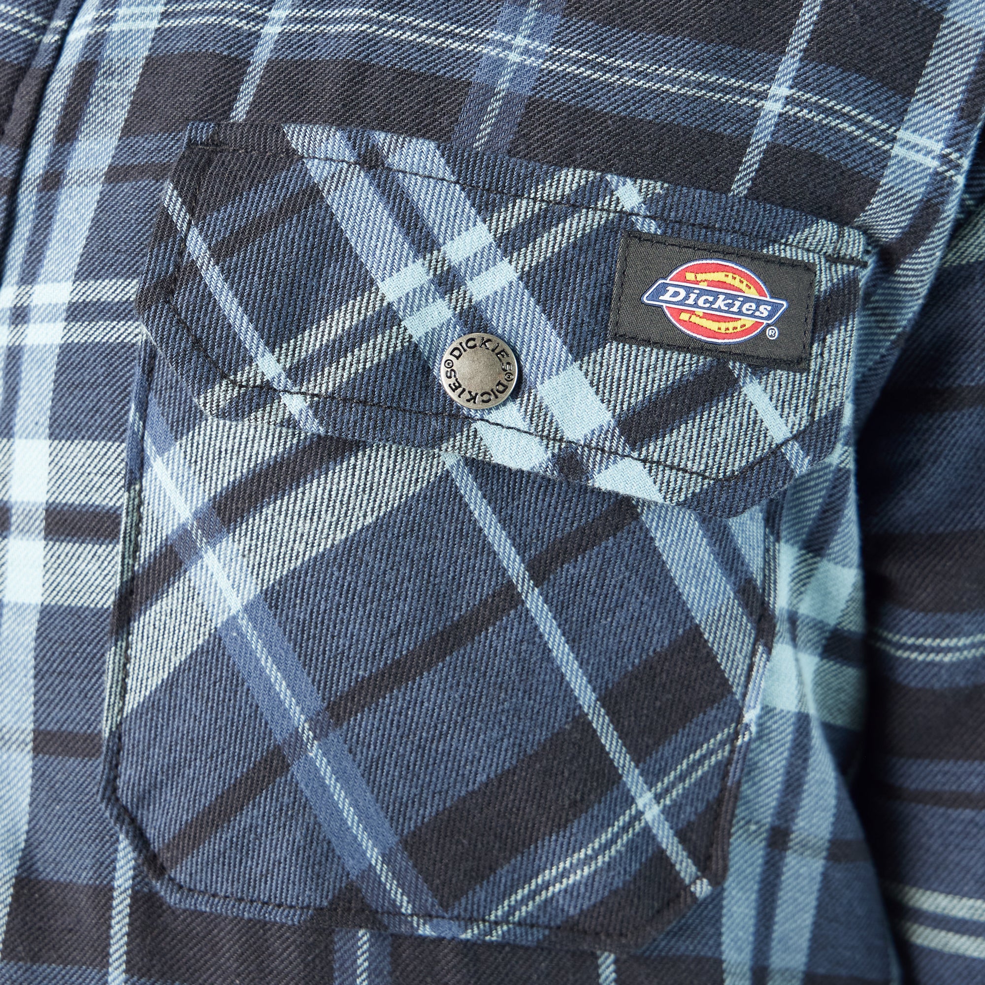 Water Repellent Fleece-Lined Flannel Shirt Jacket - Image 7