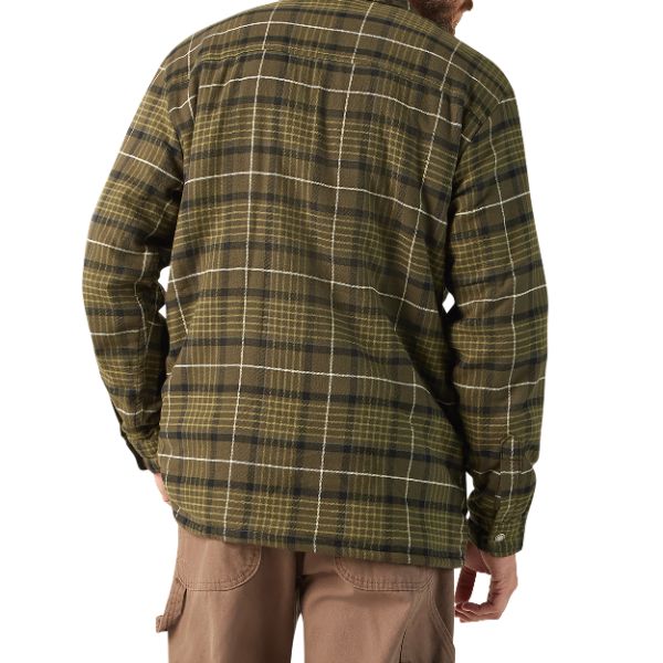 Water Repellent Fleece-Lined Flannel Shirt Jacket - Image 2