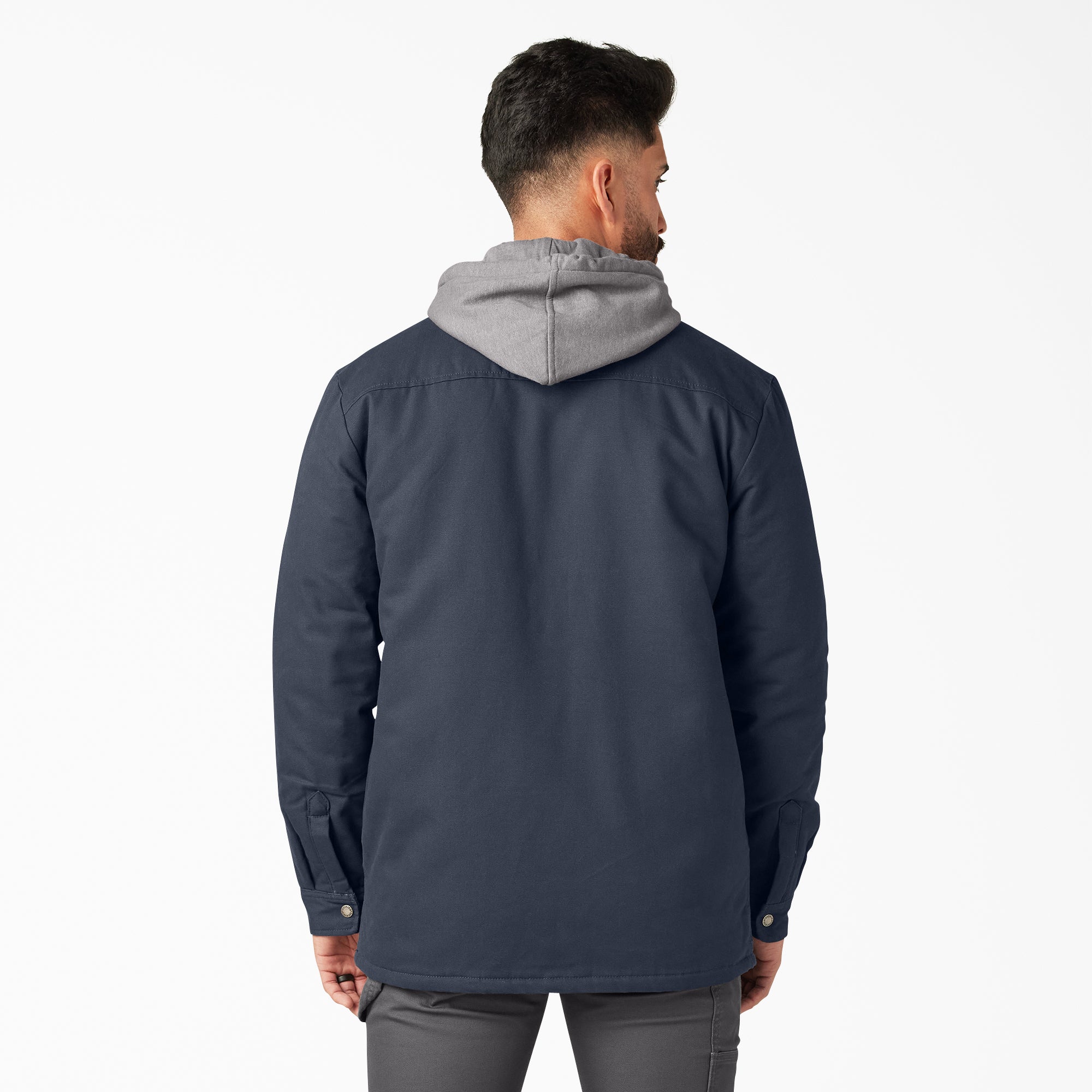 Water Repellent Duck Hooded Shirt Jacket - Image 2