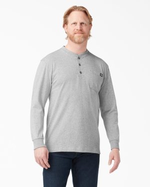 Heavyweight Long Sleeve Henley T-Shirt