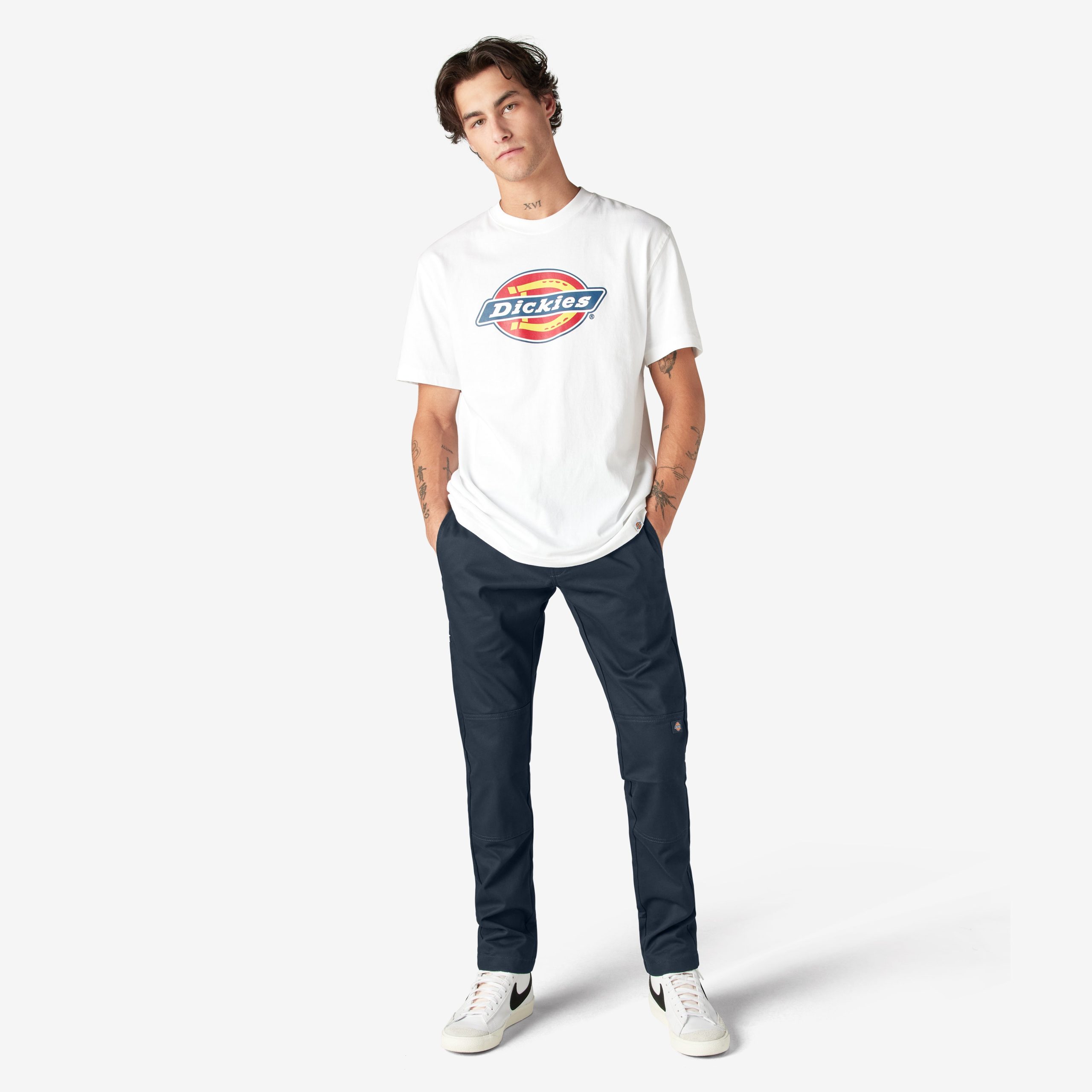 FLEX Skinny Fit Double Knee Work Pants - Image 5