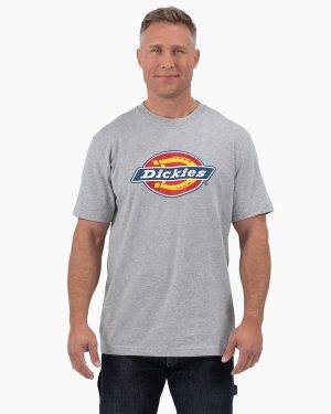 Short Sleeve Tri-Color Logo Graphic T-Shirt