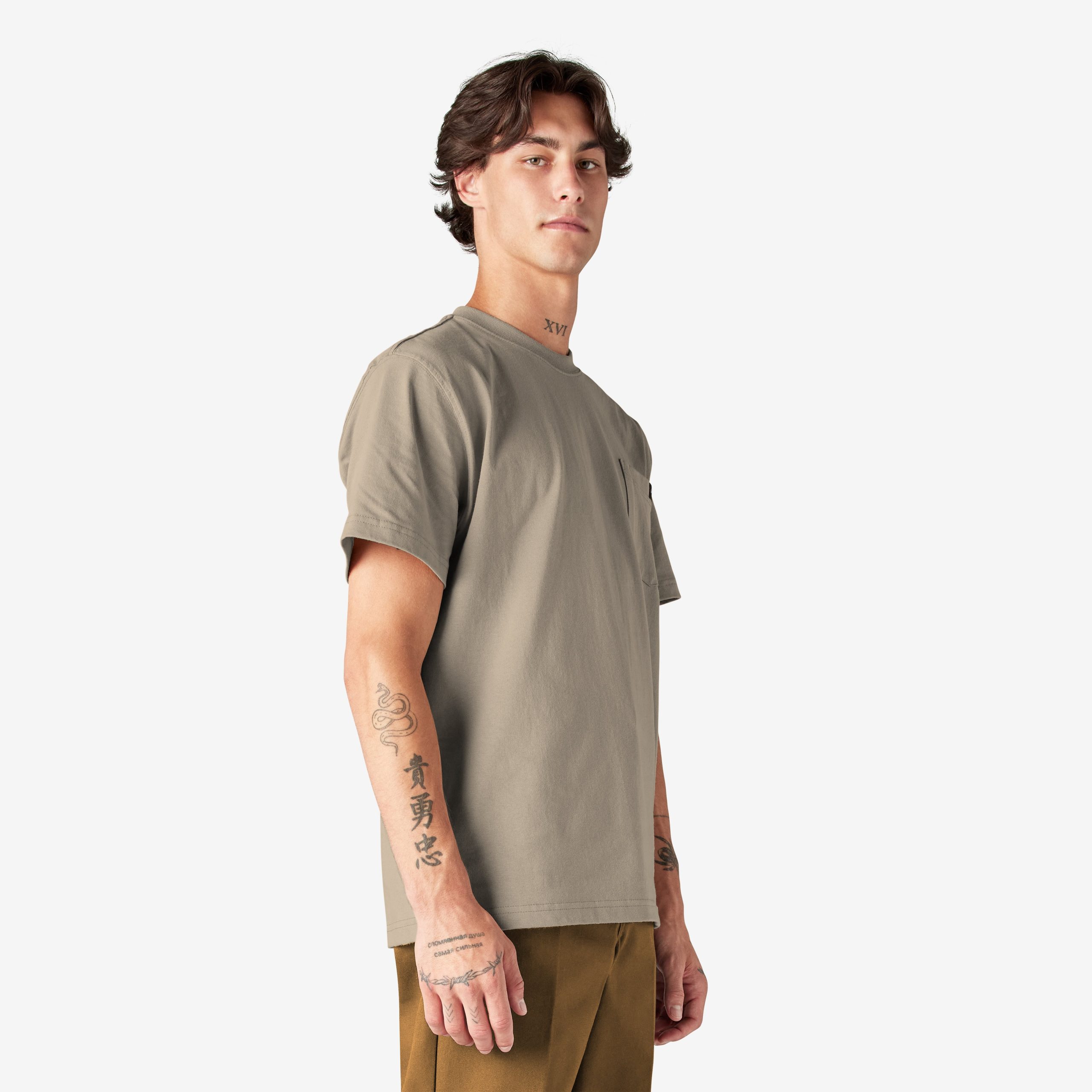 Heavyweight Short Sleeve Pocket T-Shirt - Image 4