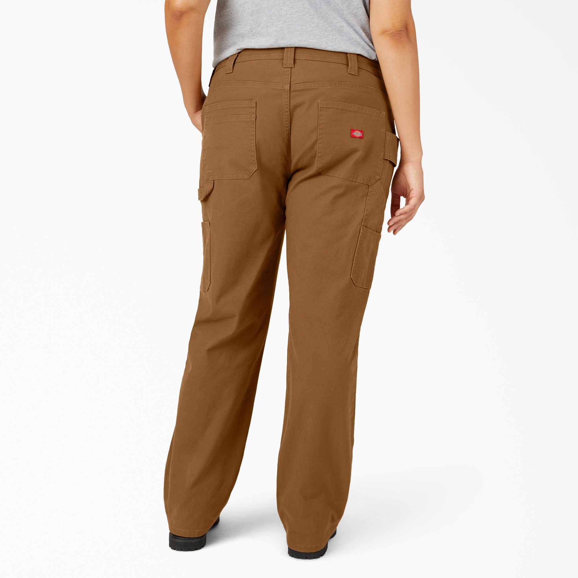 Women's Plus FLEX Relaxed Straight Fit Duck Carpenter Pants - Image 2