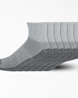 Moisture Control Quarter Socks. Size 6-12. 6-Pack