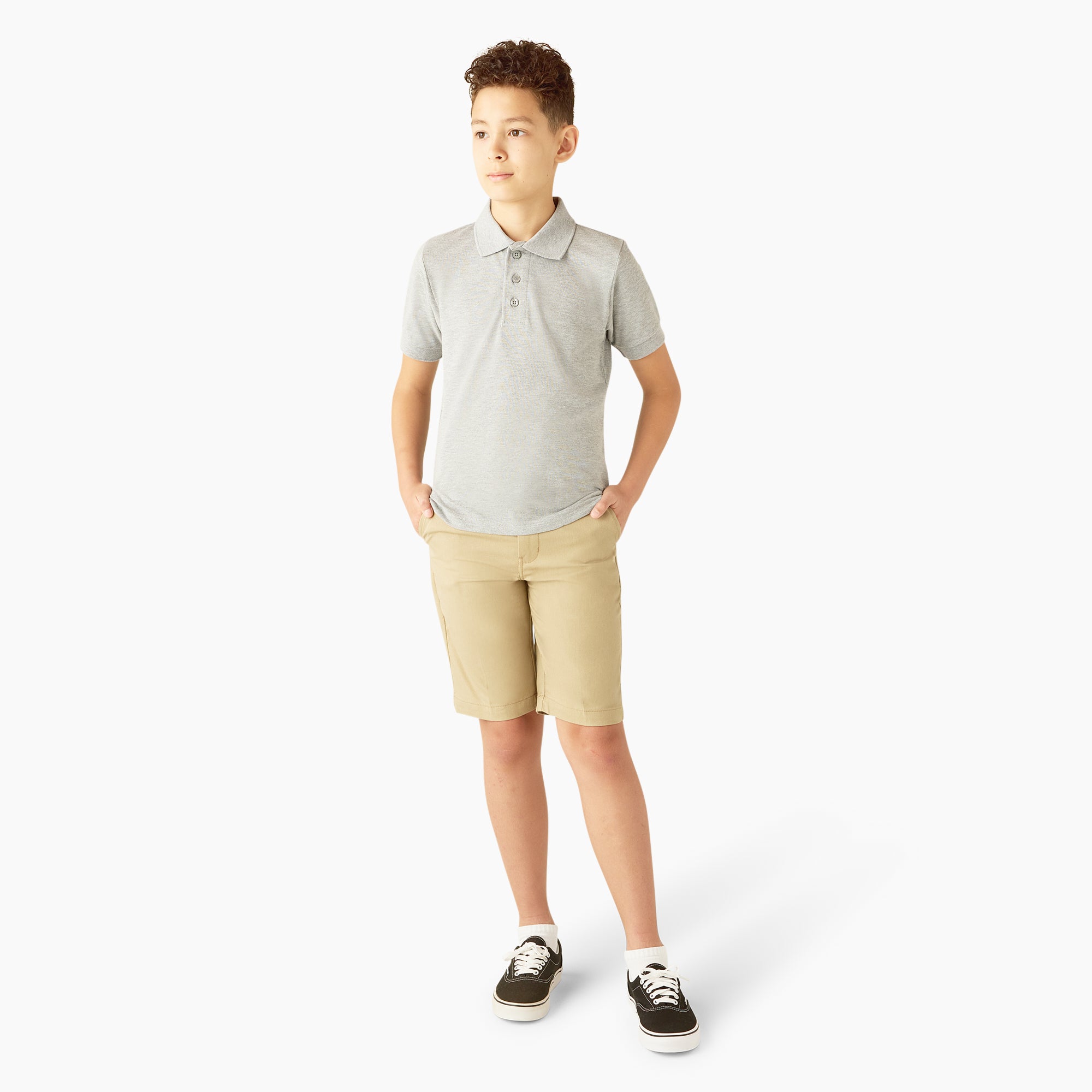 Kids' Piqué Short Sleeve Polo - Image 4
