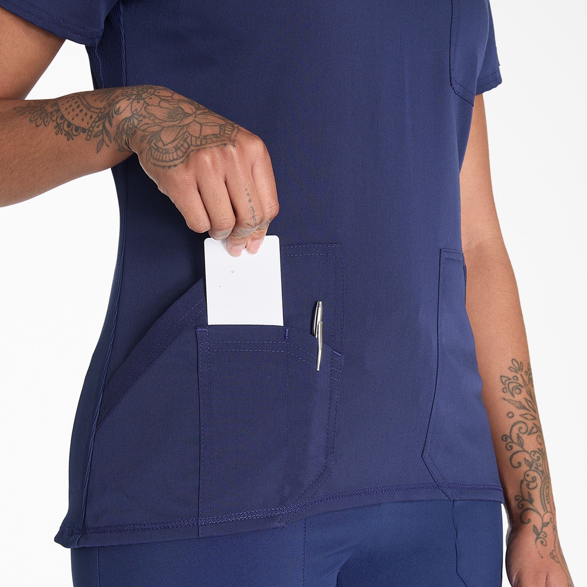 Women's Balance V-Neck Scrub Top - Image 7