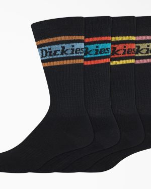 Rugby Stripe Socks. Size 6-12. 4-Pack