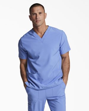 Unisex EDS Essentials V-Neck Scrub Top