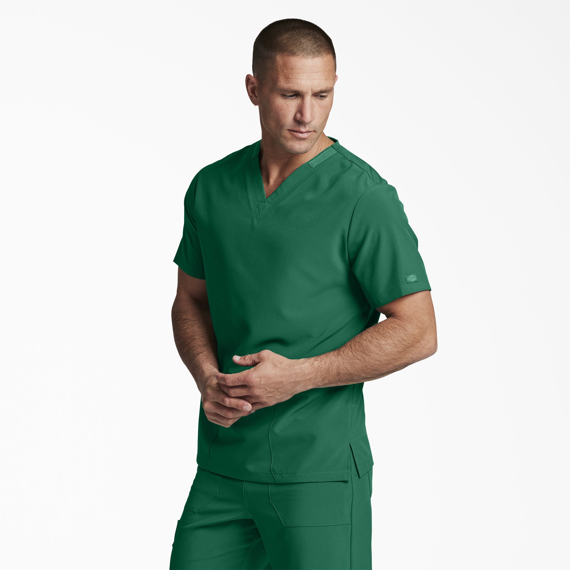 Unisex EDS Essentials V-Neck Scrub Top - Image 3