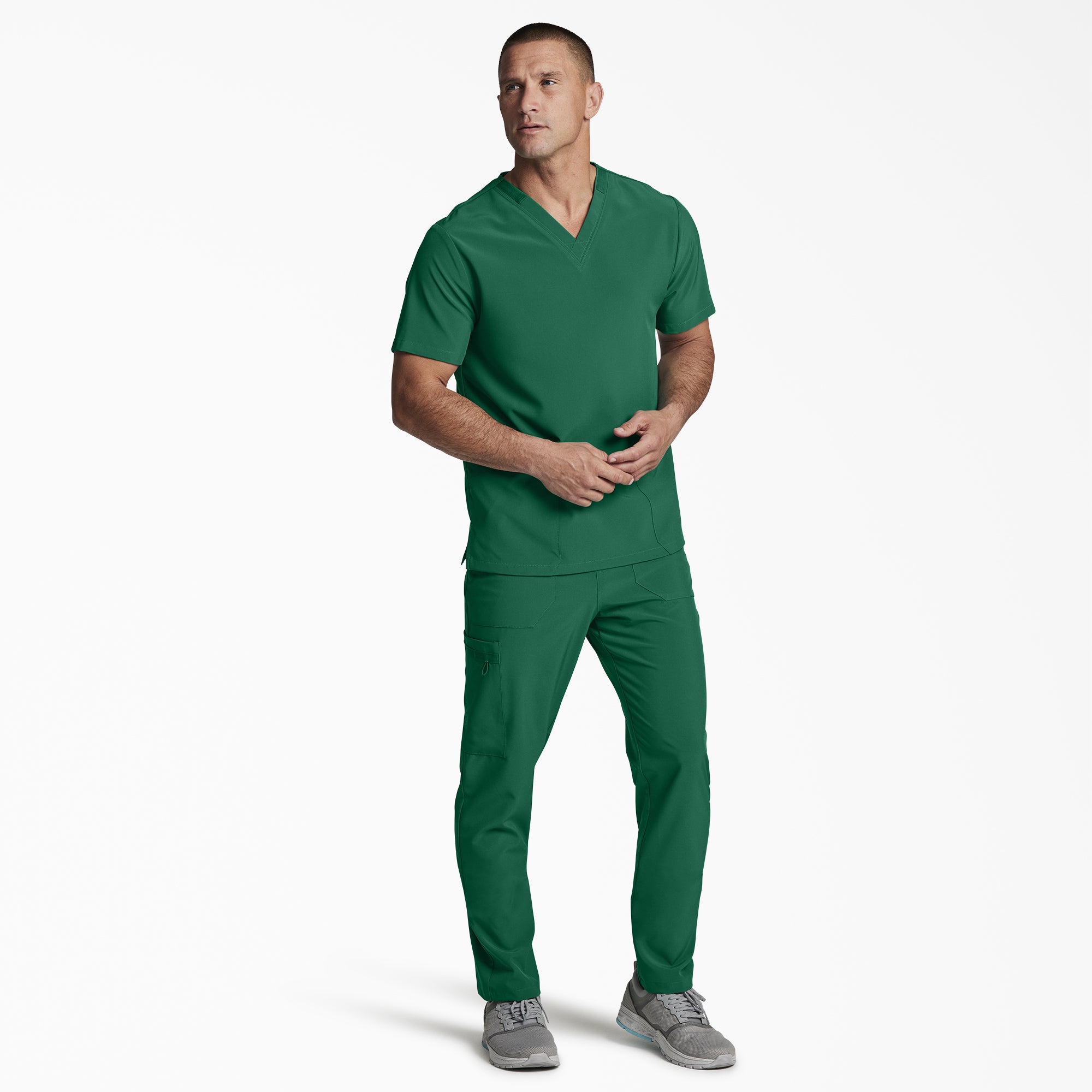 Unisex EDS Essentials V-Neck Scrub Top - Image 4
