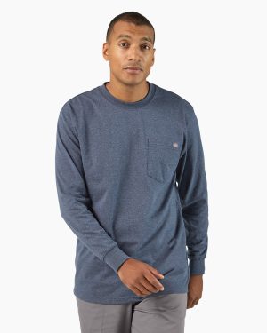 Heavyweight Heathered Long Sleeve Pocket T-Shirt