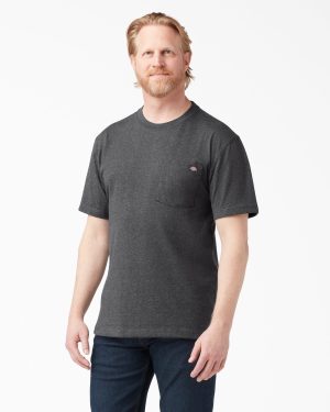 Heavyweight Heathered Short Sleeve Pocket T-Shirt