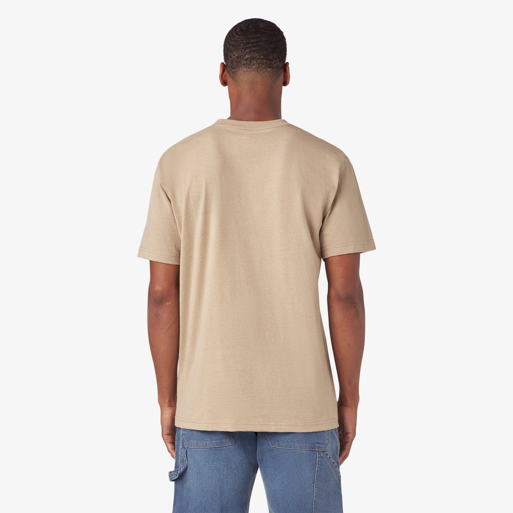 Heavyweight Heathered Short Sleeve Pocket T-Shirt - Image 2