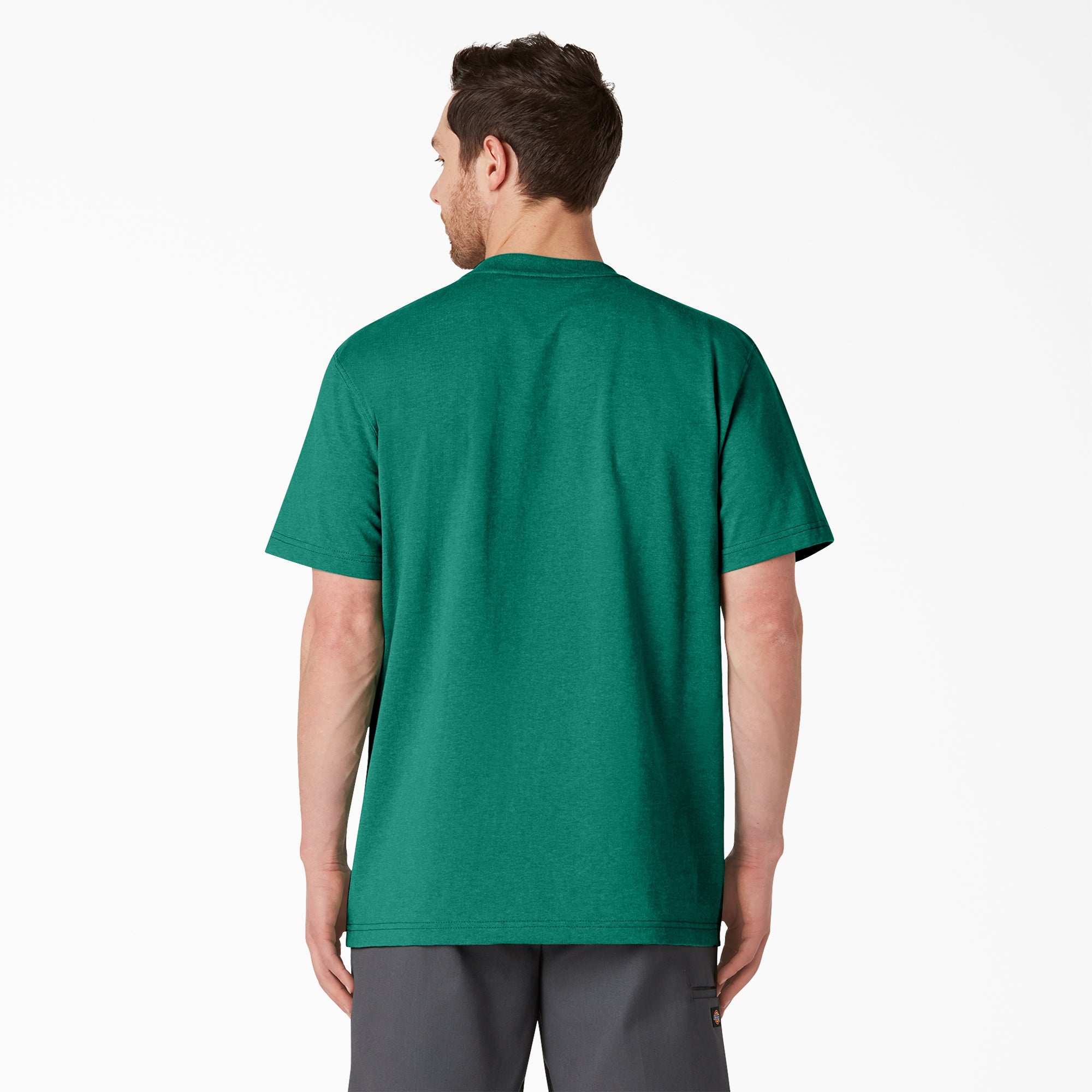 Heavyweight Heathered Short Sleeve Pocket T-Shirt - Image 2