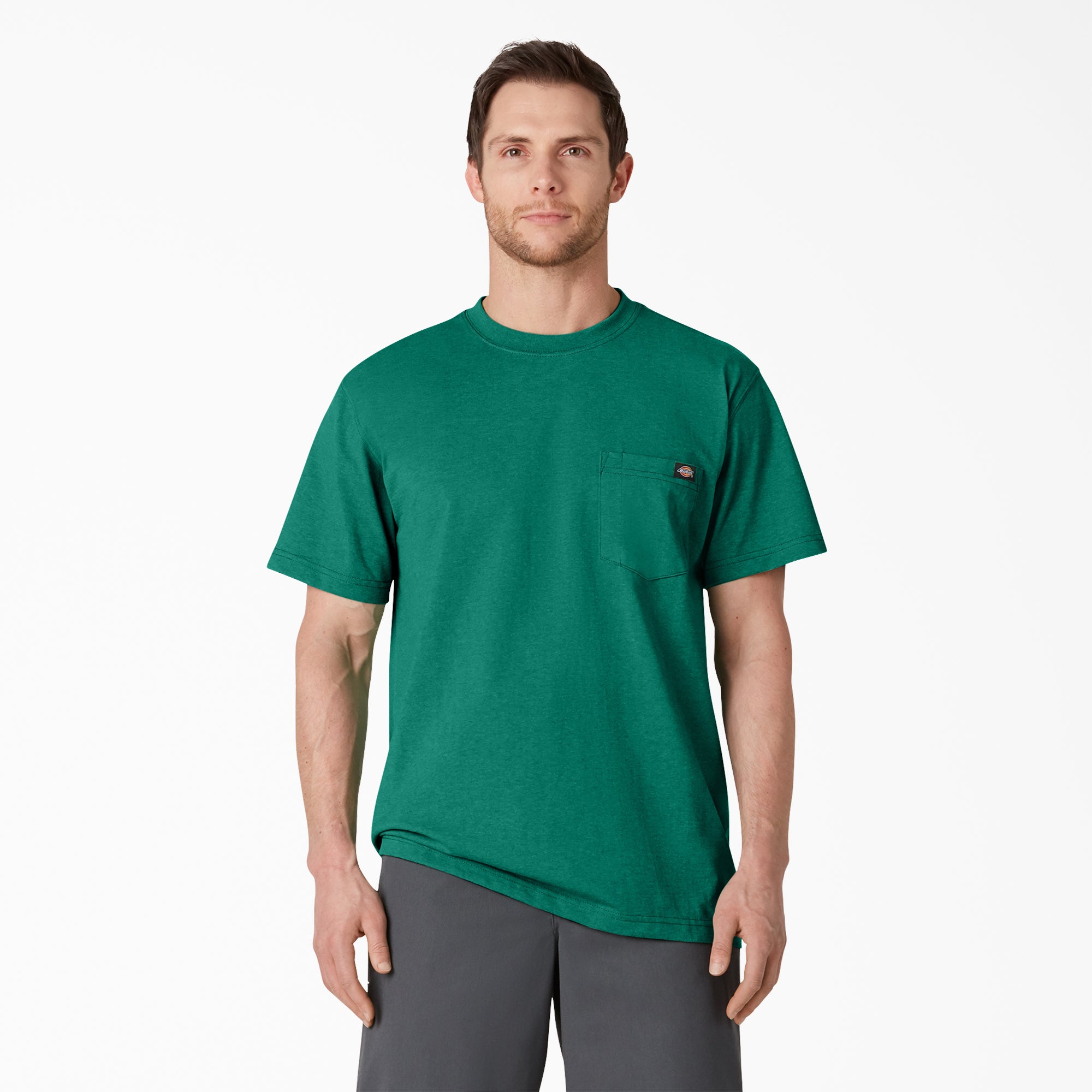 Heavyweight Heathered Short Sleeve Pocket T-Shirt