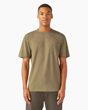 Heavyweight Heathered Short Sleeve Pocket T-Shirt