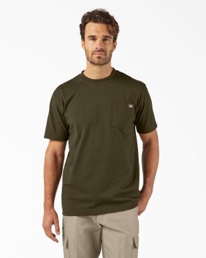 Heavyweight Heathered Short Sleeve Pocket T-Shirt