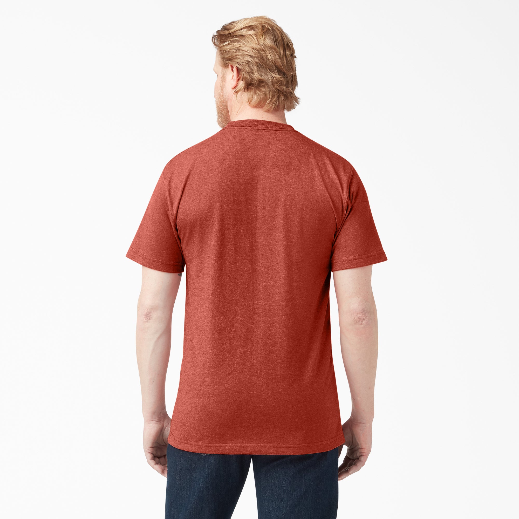 Heavyweight Heathered Short Sleeve Pocket T-Shirt - Image 2