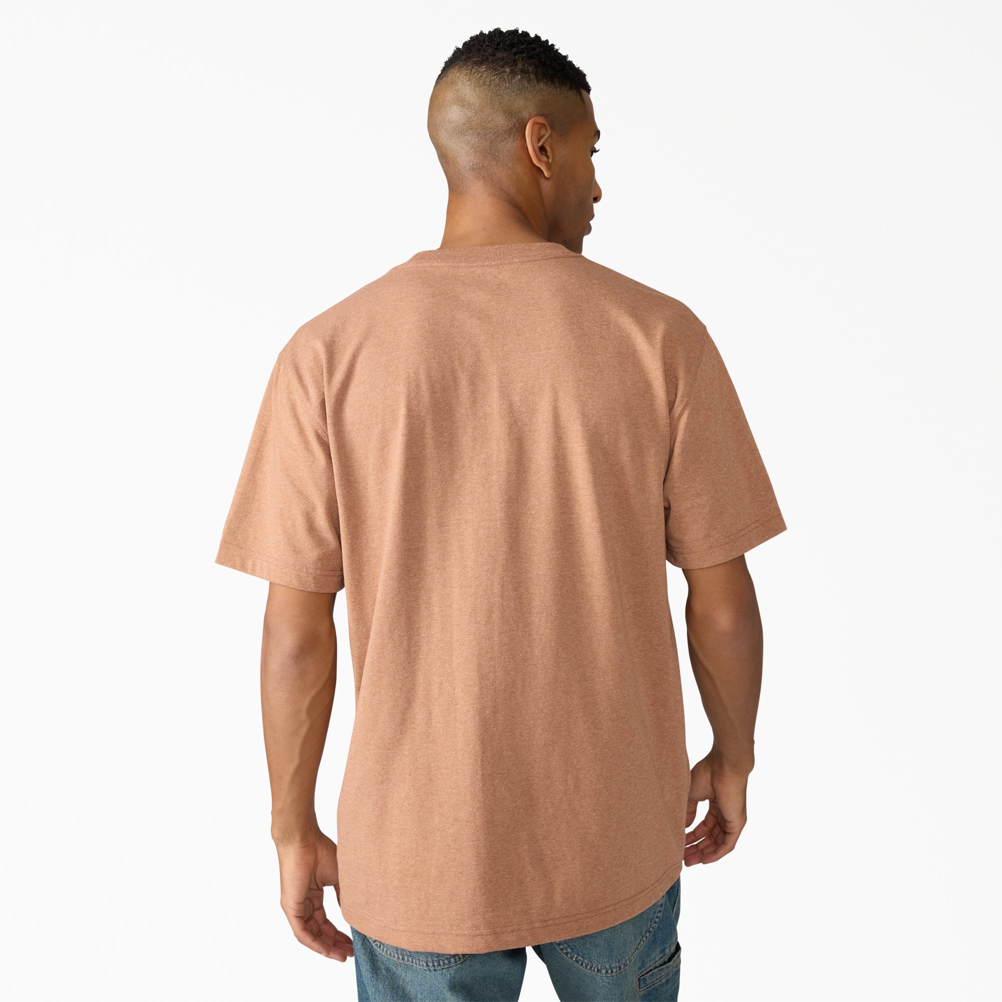 Heavyweight Heathered Short Sleeve Pocket T-Shirt - Image 2