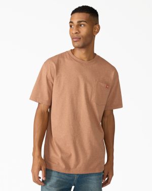 Heavyweight Heathered Short Sleeve Pocket T-Shirt